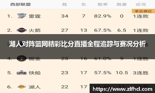 湖人对阵篮网精彩比分直播全程追踪与赛况分析